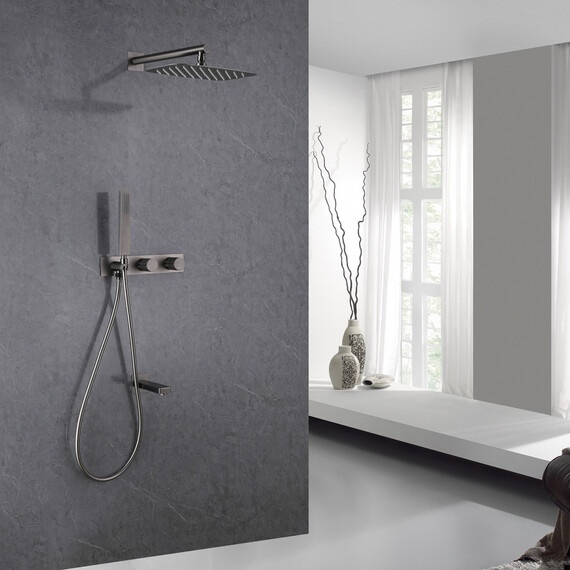 Душевая система для ванны Abber Rund AF8717NG, никель - фото 2