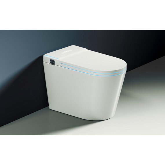 Унитаз-биде приставной электронный безободковый с импульсным смывом Abber Bequem AC1117S с крышкой микролифт - фото 12