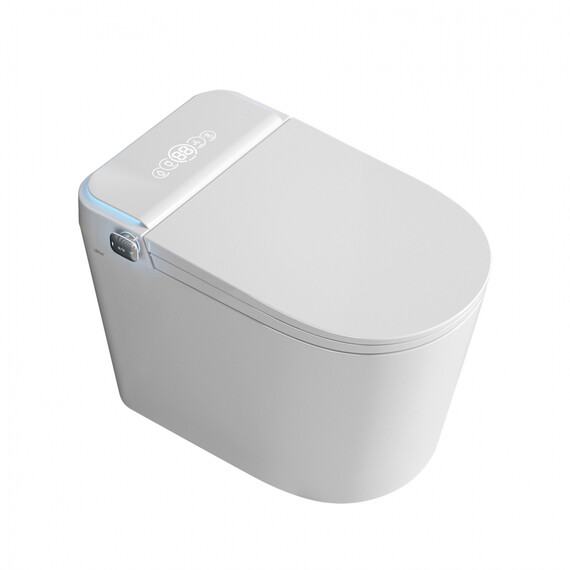 Унитаз-биде приставной электронный безободковый с импульсным смывом Abber Bequem AC1117S с крышкой микролифт - фото 15