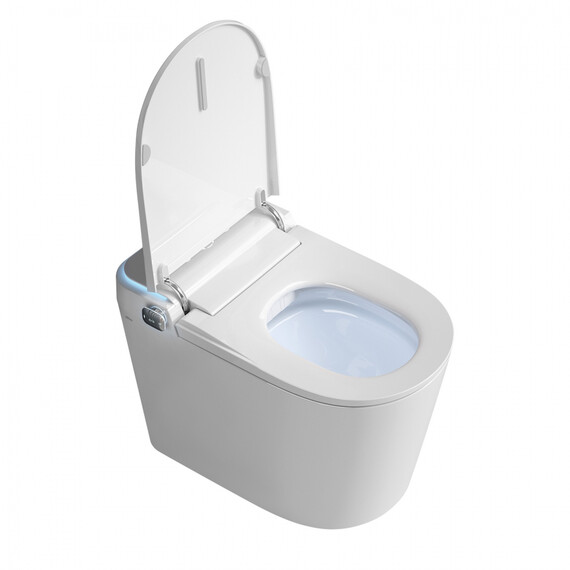 Унитаз-биде приставной электронный безободковый с импульсным смывом Abber Bequem AC1117S с крышкой микролифт - фото 18