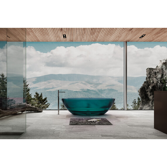 Ванна прозрачная Abber Kristall 180x85 см AT9702Aquamarin, бирюзовый - фото 2