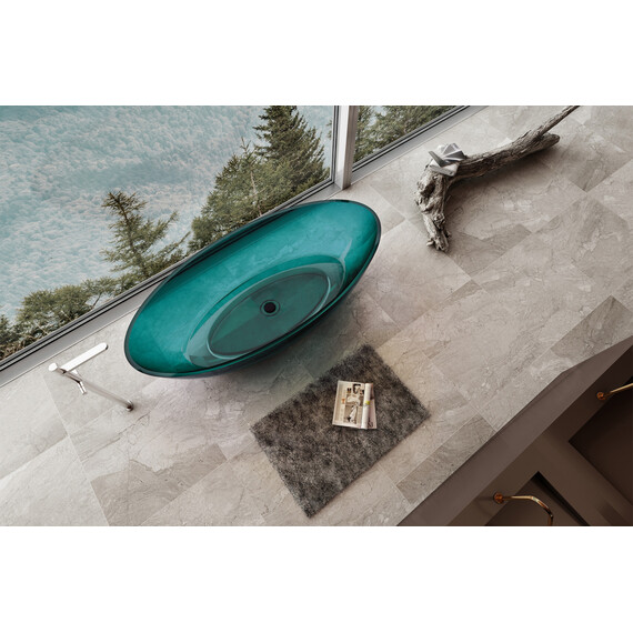 Ванна прозрачная Abber Kristall 180x85 см AT9702Aquamarin, бирюзовый - фото 4