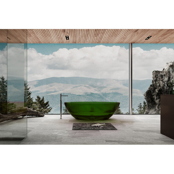 Ванна прозрачная Abber Kristall 180x85 см AT9702Emerald, зеленый - фото 2