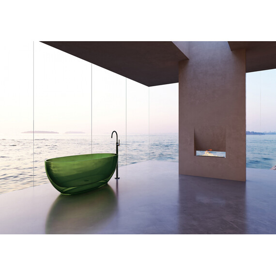 Ванна прозрачная Abber Kristall 170x75 см AT9703Emerald, зеленый - фото 3