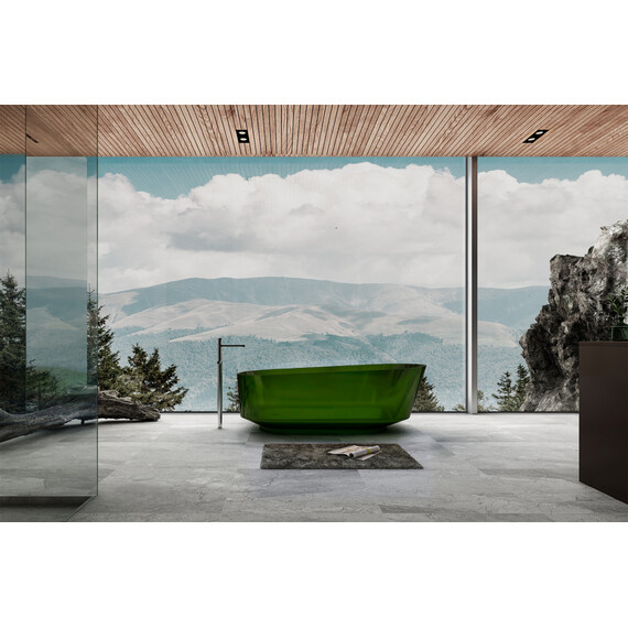 Ванна прозрачная Abber Kristall 170x80 см AT9706Emerald, зеленый - фото 2