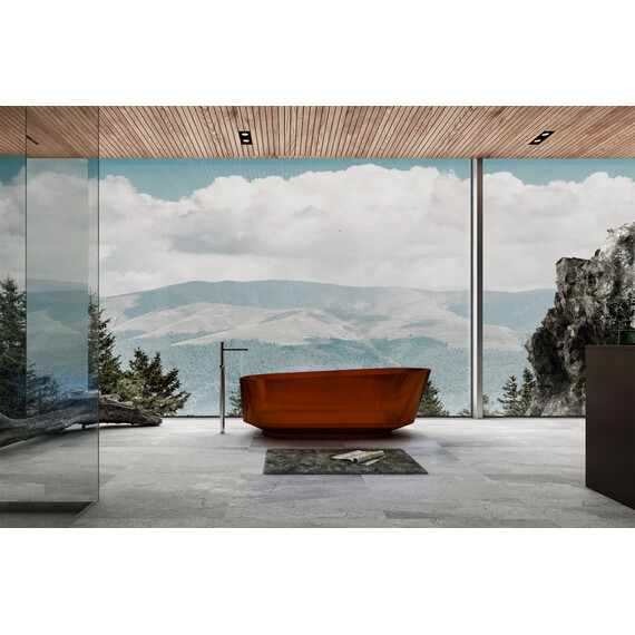 Ванна прозрачная Abber Kristall 170x80 см AT9706Opal, коричневый - фото 2