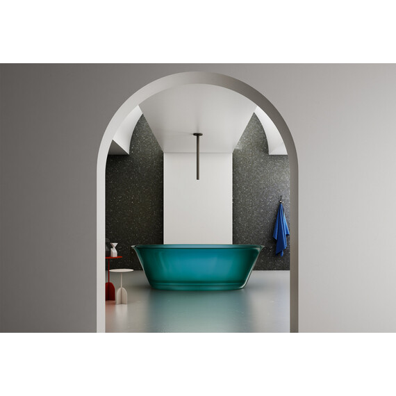 Ванна прозрачная Abber Kristall 170x75 см AT9707Aquamarin, бирюзовый - фото 2