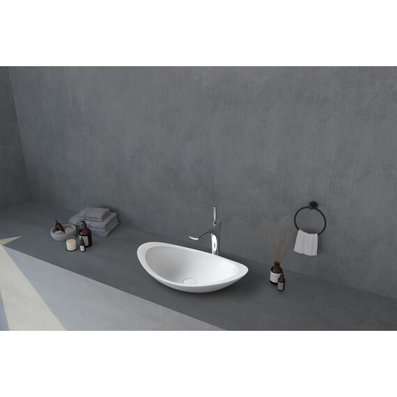 Раковина-чаша Abber Stein 60 см AS2606, белый матовый - фото 2