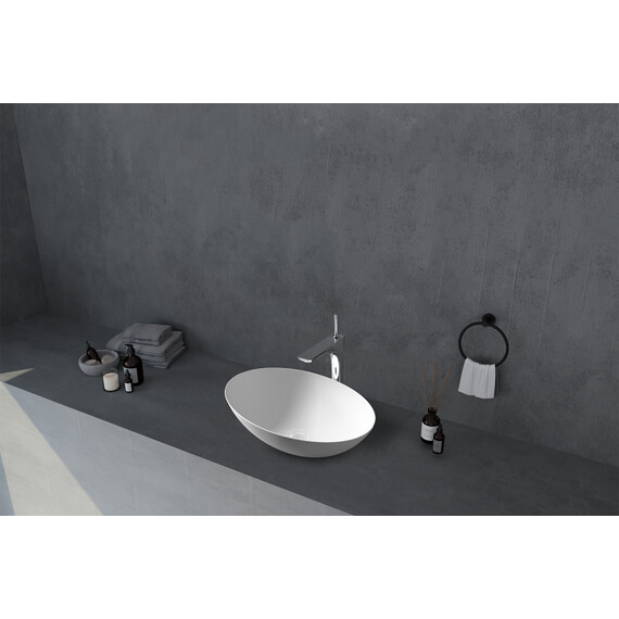 Раковина-чаша Abber Stein 50 см AS2609, белый матовый - фото 2