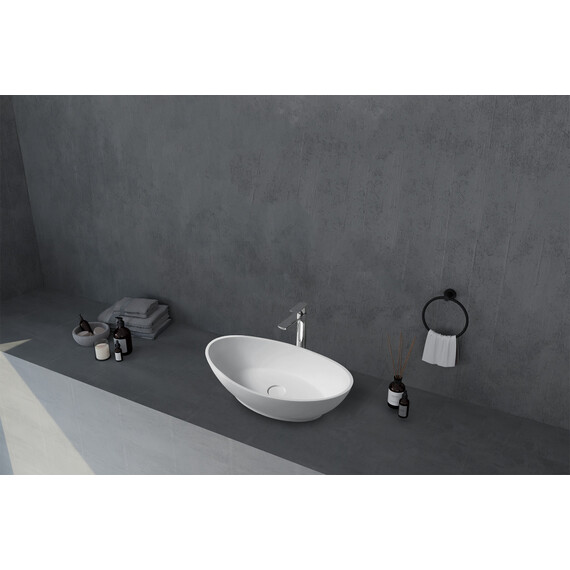 Раковина-чаша Abber Stein 62 см AS2610, белый матовый - фото 2