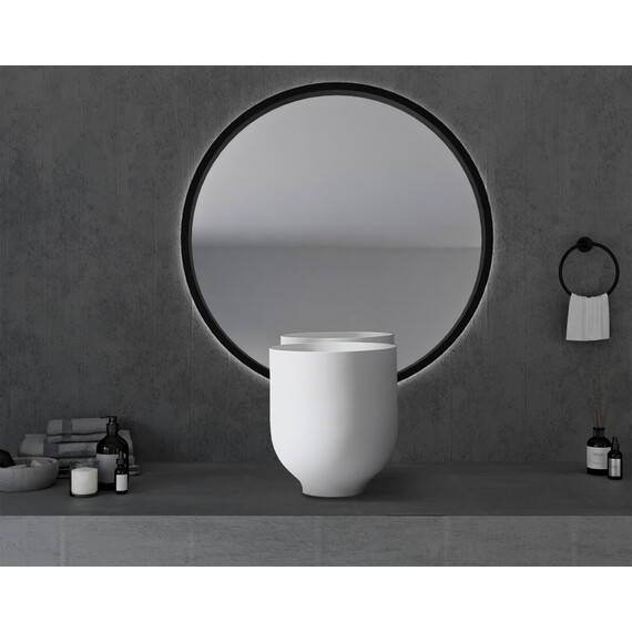 Раковина-чаша Abber Stein 40 см AS2618, белый матовый - фото 3