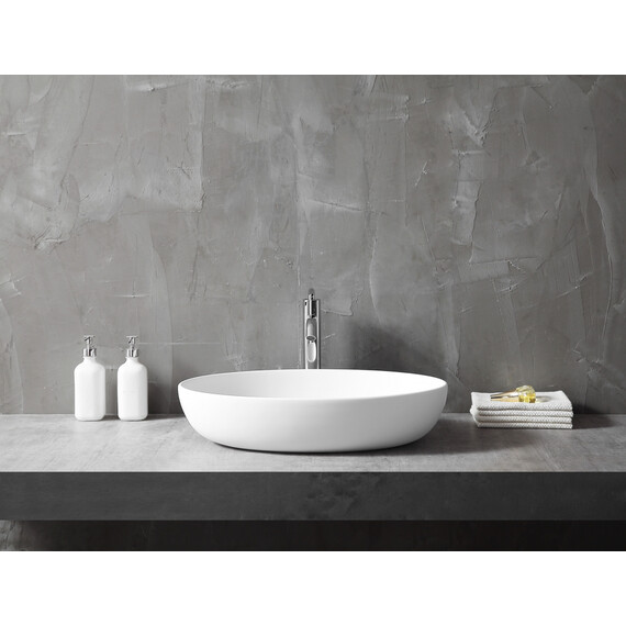 Раковина-чаша Abber Stein 60 см AS2619, белый матовый - фото 3