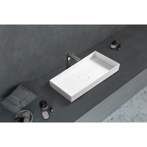 Раковина-чаша Abber Stein 80 см AS2622, белый матовый - фото 2