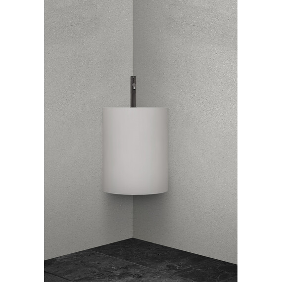 Раковина подвесная Abber Stein 42 см AS2625, белый матовый - фото 4