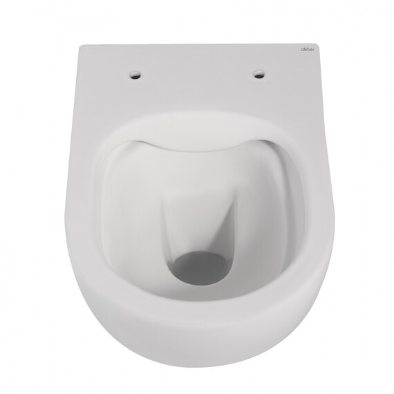Унитаз подвесной безободковый Abber Bequem AC1100MW с крышкой микролифт, белый матовый - фото 18
