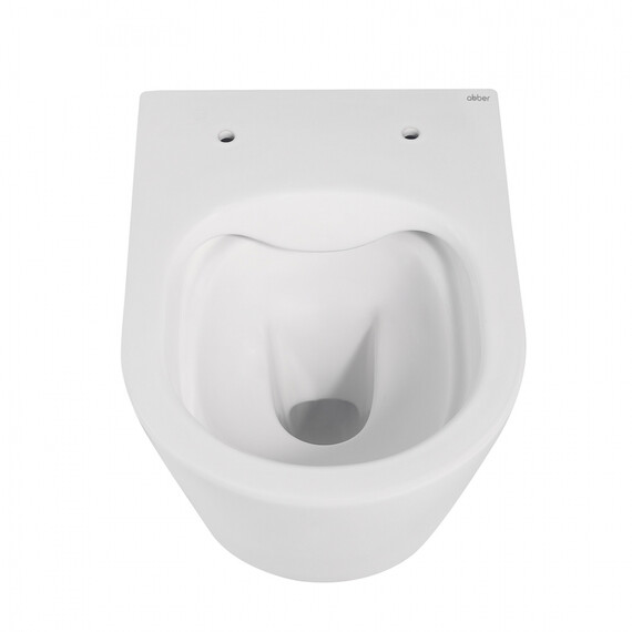 Унитаз подвесной безободковый Abber Bequem AC1102MW с крышкой микролифт, белый матовый, Цвет производителя: белый матовый - фото 13
