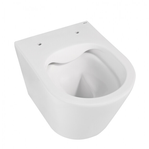 Унитаз подвесной безободковый Abber Bequem AC1102MW с крышкой микролифт, белый матовый, Цвет производителя: белый матовый - фото 6