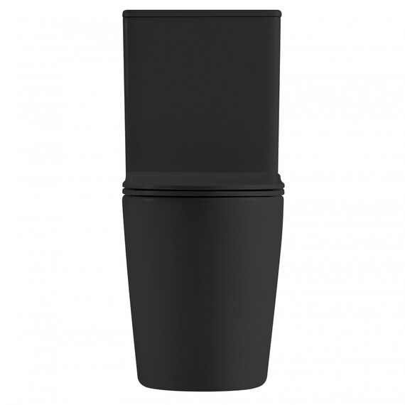 Унитаз-компакт безободковый Abber Bequem AC1112TMB с крышкой микролифт, черный матовый, Цвет производителя: чёрный - фото 16