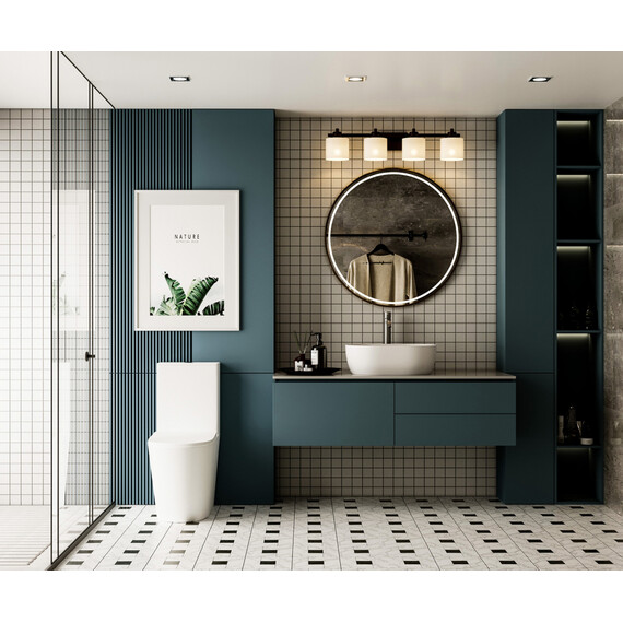 Унитаз-компакт безободковый Abber Bequem AC1112TMW с крышкой микролифт, белый матовый, Цвет производителя: белый матовый - фото 12