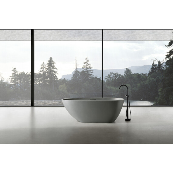 Ванна отдельностоящая Abber Dortmund 170x75 см AM9911MLG, светло-серый матовый - фото 8