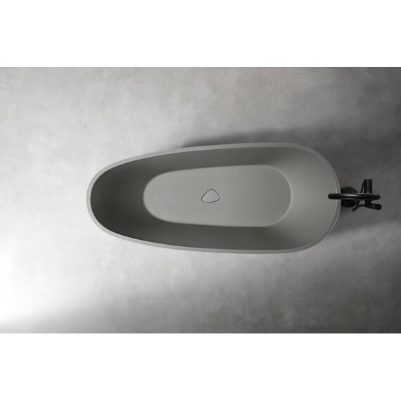 Ванна отдельностоящая Abber Dortmund 170x75 см AM9911MLG, светло-серый матовый - фото 10