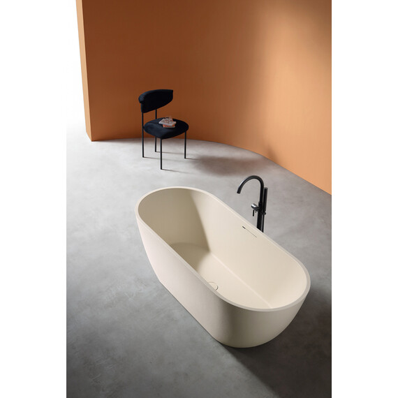 Ванна отдельностоящая Abber Frankfurt 170x75 см AM9941MBE, светло-бежевый матовый - фото 9