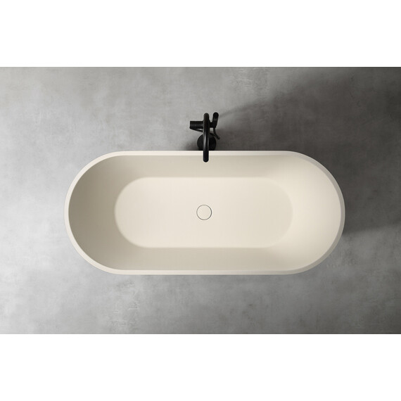 Ванна отдельностоящая Abber Frankfurt 170x75 см AM9941MBE, светло-бежевый матовый - фото 10