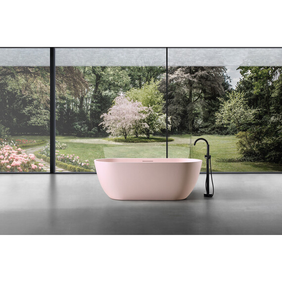 Ванна отдельностоящая Abber Frankfurt 170x75 см AM9941MP, розовый матовый - фото 8