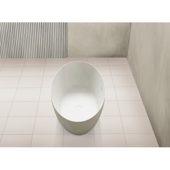 Ванна отдельностоящая Abber Stein 160x75 см AS9625-1.6, белый матовый, Размер - мм: 1600x750 - фото 11