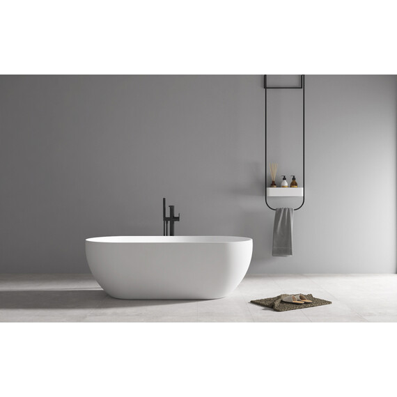 Ванна отдельностоящая Abber 172x79 см AB9241MW, белый матовый - фото 8