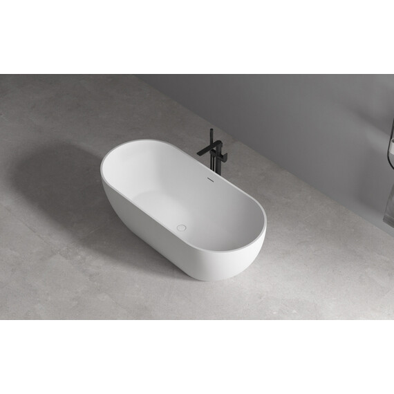 Ванна отдельностоящая Abber 172x79 см AB9241MW, белый матовый - фото 9