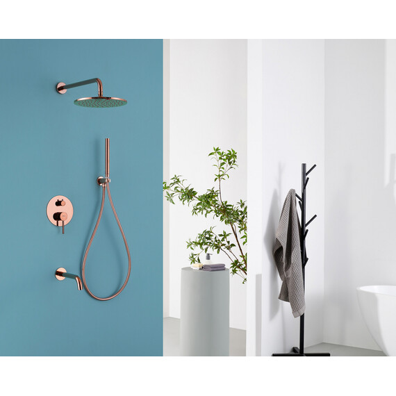 Душевая система для ванны Abber Wasser Kreis AF8117RG, розовое золото - фото 2