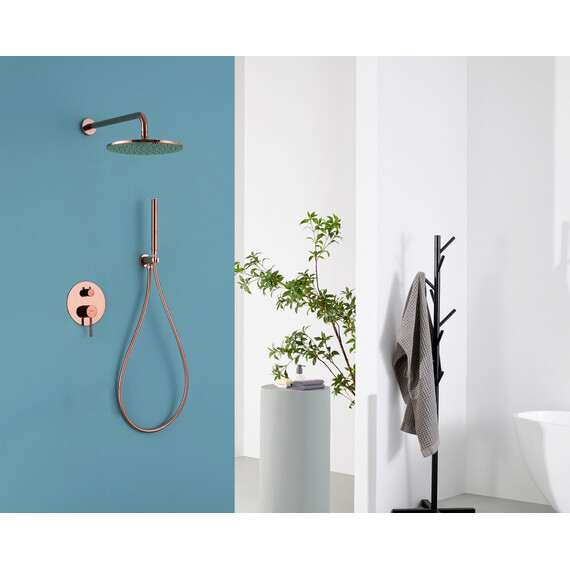 Душевая система для душа Abber Wasser Kreis AF8118RG, розовое золото - фото 2