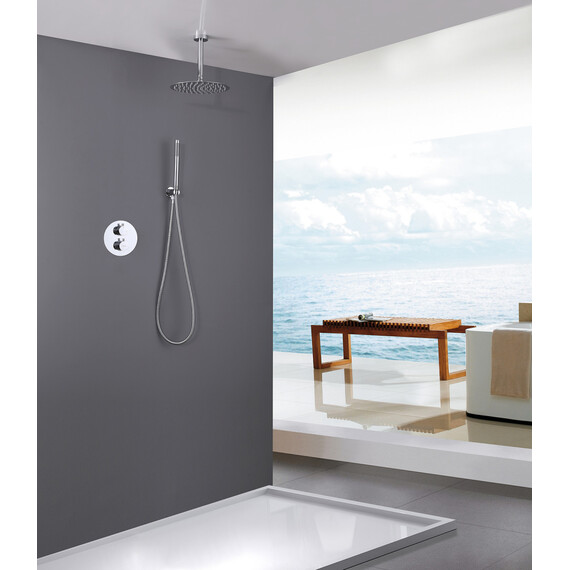 Душевая система для душа Abber Wasser Kreis AF8121 (со скрытой частью) хром - фото 2