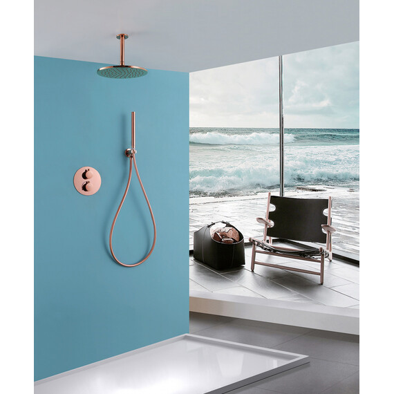 Душевая система для душа Abber Wasser Kreis AF8121RG, розовое золото - фото 2