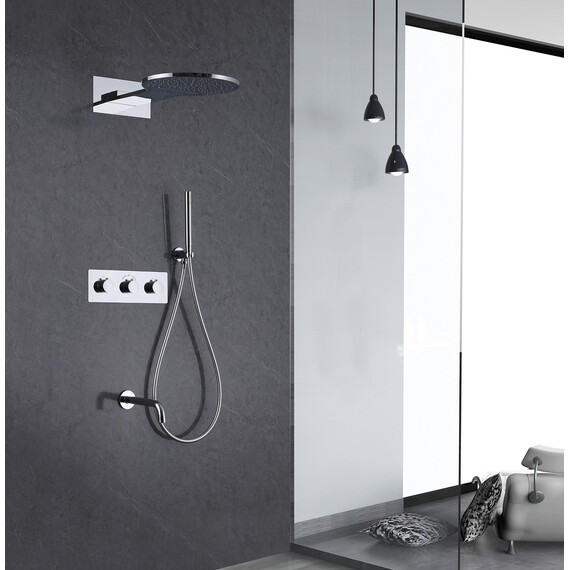 Душевая система для ванны с термостатом Abber Wasser Kreis AF8150 - фото 2