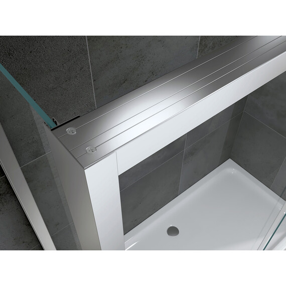 Душевое ограждение Abber Komfort 150х90 см AG93150-S92 (стекло 8 мм) хром/прозрачное - фото 3