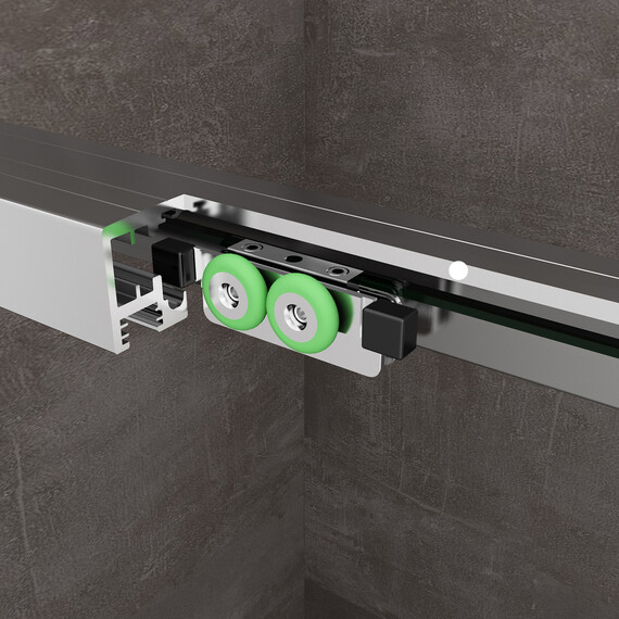 Душевое ограждение Abber Komfort 170х100 см AG93170-S102 (стекло 8 мм) хром/прозрачное - фото 5