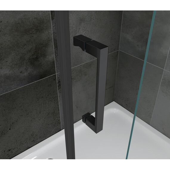 Душевое ограждение Abber Komfort 130х90 см AG93130B-S92B (стекло 8 мм) чёрный/прозрачное - фото 4
