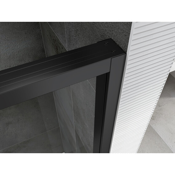 Душевое ограждение Abber Komfort 120х100 см AG93120B-S102B (стекло 8 мм) чёрный/прозрачное - фото 6