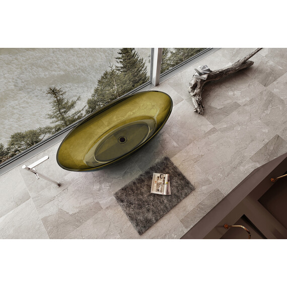 Ванна прозрачная Abber Kristall 180x85 см AT9702Vesuvian, оливковый - фото 4