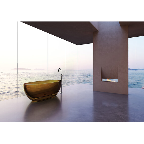 Ванна прозрачная Abber Kristall 170x75 см AT9703Vesuvian, оливковый - фото 3