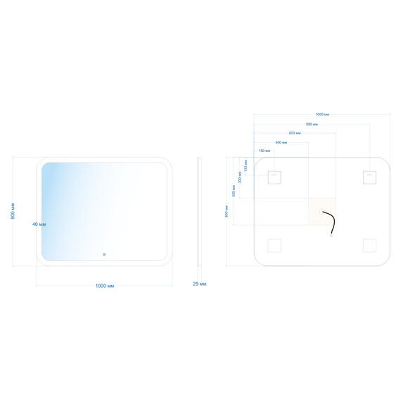 Зеркало Abber See 100 см AG6109SL-1.0 - фото 3