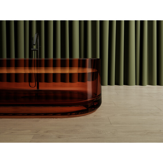 Ванна прозрачная Abber Kristall 170x75 см AT9708Opal, коричневый - фото 6