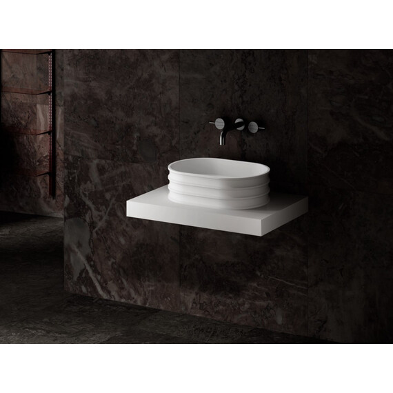 Раковина-чаша Abber Stein 56 см AS2650, белый матовый - фото 2