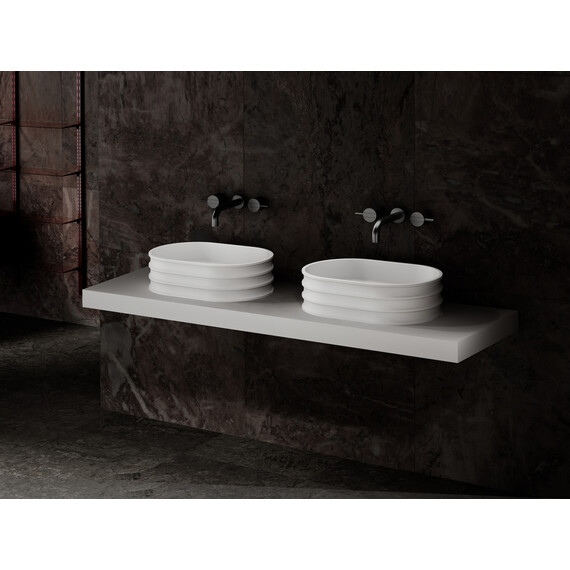 Раковина-чаша Abber Stein 56 см AS2650, белый матовый - фото 4