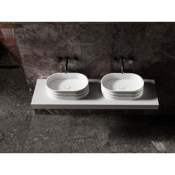 Раковина-чаша Abber Stein 56 см AS2650, белый матовый - фото 5