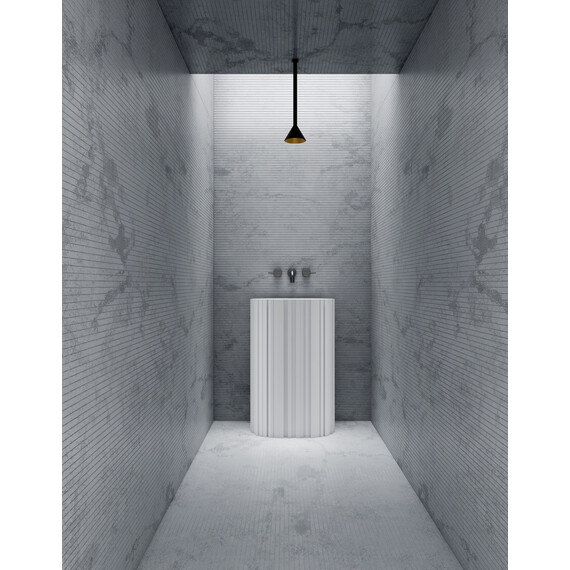 Раковина напольная Abber Stein 58 см AS2551-H, белый матовый - фото 2