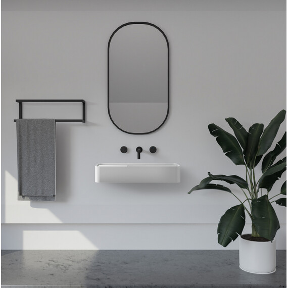 Раковина подвесная Abber Stein 120 см AS2627-1.2, белый матовый - фото 3