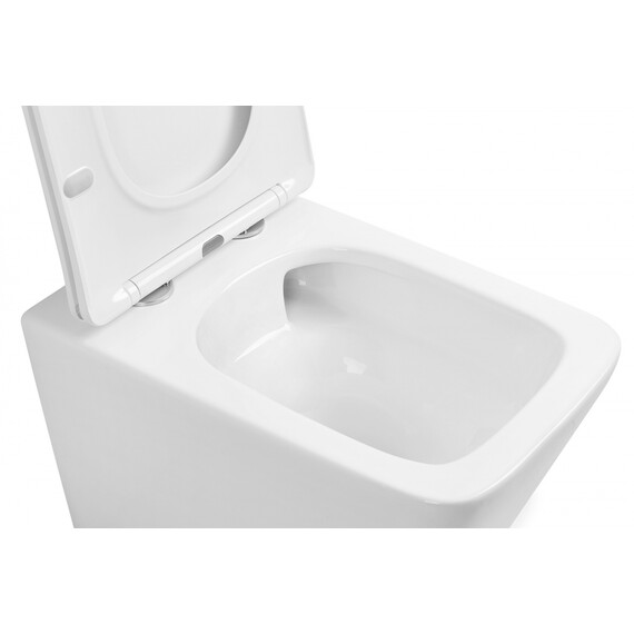 Унитаз подвесной безободковый Abber Rechteck AC1201T с тонкой крышкой микролифт (Система смыва торнадо) - фото 18